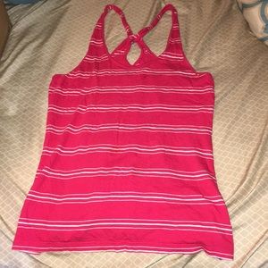 Red and white striped Tank